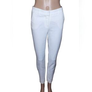 Camila casuals women's white cotton blend casual office pants Sz 0